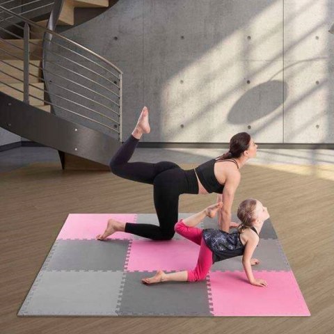 Mata puzzle Multipack One Fitness MP10 różowo-szare 9 elementów 10 mm N/A Mata puzzle Multipack One Fitness MP10 różowo-szare 9 elementów 10 mm N/A