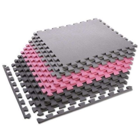 Mata puzzle Multipack One Fitness MP10 różowo-szare 9 elementów 10 mm N/A Mata puzzle Multipack One Fitness MP10 różowo-szare 9 elementów 10 mm N/A