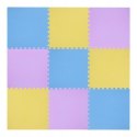 Mata puzzle multipack One Fitness MP10 żółto-niebiesko-fioletowa N/A