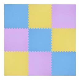 Mata puzzle multipack One Fitness MP10 żółto-niebiesko-fioletowa N/A