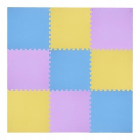 Mata puzzle multipack One Fitness MP10 żółto-niebiesko-fioletowa N/A Mata puzzle multipack One Fitness MP10 żółto-niebiesko-fioletowa N/A
