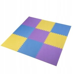 Mata puzzle multipack One Fitness MP10 żółto-niebiesko-fioletowa N/A