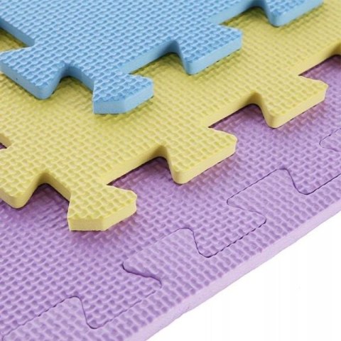 Mata puzzle multipack One Fitness MP10 żółto-niebiesko-fioletowa N/A Mata puzzle multipack One Fitness MP10 żółto-niebiesko-fioletowa N/A