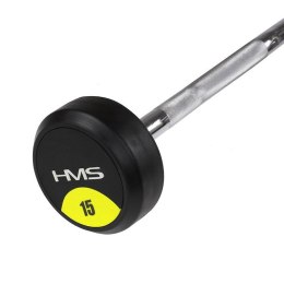 Sztanga/gryf stały gumowany łamany 15 kg HMS GSL15 N/A