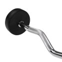 Sztanga/gryf stały gumowany łamany 25 kg HMS GSL25 N/A