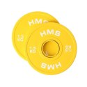Talerz olimpijski Bumper 2x1.5kg Żółty HMS CBRS15 N/A