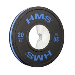 BTBR Set zestaw talerzy olimpijskich Bumper- 2x (10kg,15kg,20kg,25kg) HMS BTBR SET N/A