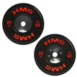 BTBR Set zestaw talerzy olimpijskich Bumper- 2x (10kg,15kg,20kg,25kg) HMS BTBR SET N/A