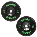 BTBR Set zestaw talerzy olimpijskich Bumper- 2x (10kg,15kg,20kg,25kg) HMS BTBR SET N/A