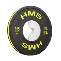 BTBR Set zestaw talerzy olimpijskich Bumper- 2x (10kg,15kg,20kg,25kg) HMS BTBR SET N/A