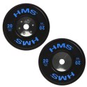 BTBR Set zestaw talerzy olimpijskich Bumper- 2x (10kg,15kg,20kg,25kg) HMS BTBR SET N/A
