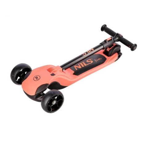Hulajnoga dziecięca NILS FUN HLB122 LED różowa N/A Hulajnoga dziecięca NILS FUN HLB122 LED różowa N/A