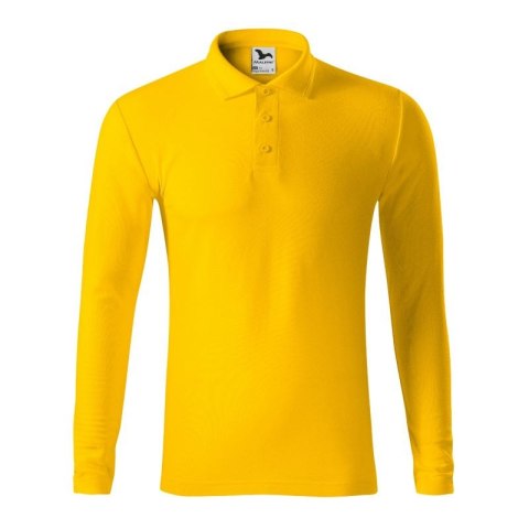 Koszulka polo męska Pique Polo LS (żółty) 2XL Koszulka polo męska Pique Polo LS (żółty) 2XL