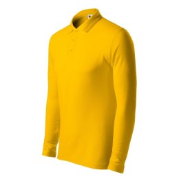 Koszulka polo męska Pique Polo LS (żółty) M
