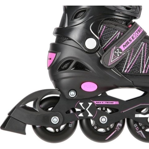 Łyżworolki Nils Extreme NH11912 A 2w1 z wymienną płozą hokejową 31-34 Jr 16-21-045 N/A Łyżworolki Nils Extreme NH11912 A 2w1 z wymienną płozą hokejową 31-34 Jr 16-21-045 N/A