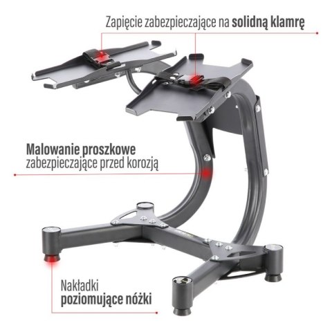 STOJAK NA SZTANGIELKI REGULOWANE HMS PREMIUM STR10 PRO N/A STOJAK NA SZTANGIELKI REGULOWANE HMS PREMIUM STR10 PRO N/A