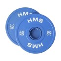 Talerz olimpijski Bumper 2x2kg Niebieski HMS CBRS20 N/A