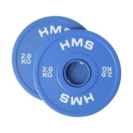 Talerz olimpijski Bumper 2x2kg Niebieski HMS CBRS20 N/A