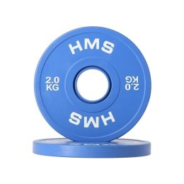 Talerz olimpijski Bumper 2x2kg Niebieski HMS CBRS20 N/A