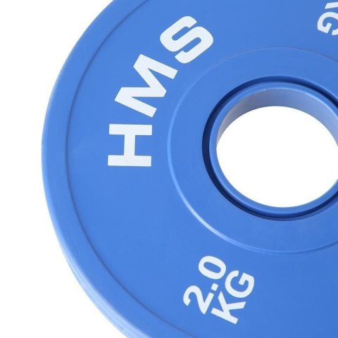 Talerz olimpijski Bumper 2x2kg Niebieski HMS CBRS20 N/A Talerz olimpijski Bumper 2x2kg Niebieski HMS CBRS20 N/A