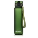 Bidon sportowy Meteor 650 ml ciemnozielony uniw