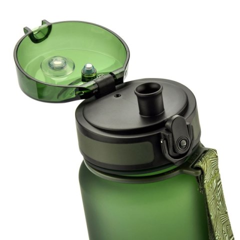Bidon sportowy Meteor 650 ml ciemnozielony uniw Bidon sportowy Meteor 650 ml ciemnozielony uniw