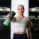 Bidon sportowy Meteor 650 ml ciemnozielony uniw