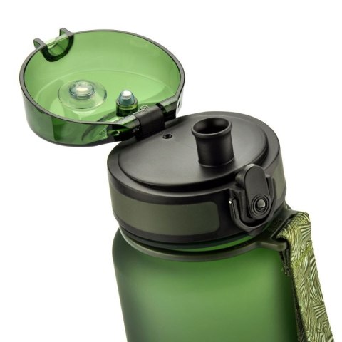 Bidon sportowy Meteor 650 ml ciemnozielony uniw Bidon sportowy Meteor 650 ml ciemnozielony uniw