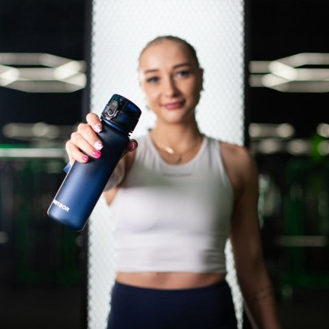 Bidon sportowy Meteor 650 ml granatowy uniw Bidon sportowy Meteor 650 ml granatowy uniw