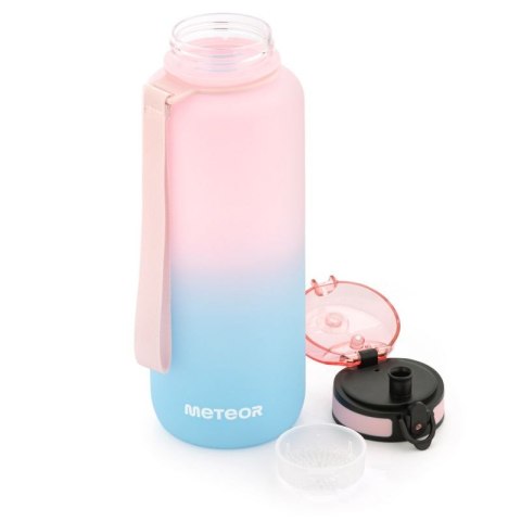 Bidon sportowy Meteor 1500 ml różowy/niebieski uniw Bidon sportowy Meteor 1500 ml różowy/niebieski uniw