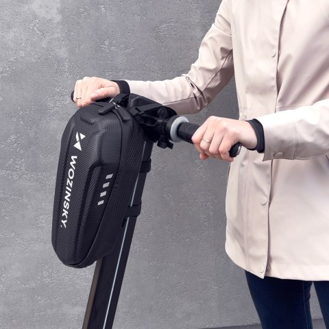 Wodoodporna torba na kierownicę hulajnogi torba na hulajnogę 3 l czarna Wodoodporna torba na kierownicę hulajnogi torba na hulajnogę 3 l czarna