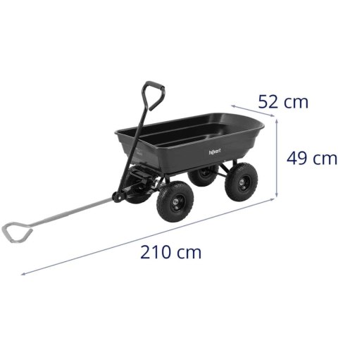 Wózek ogrodowy transportowy wywrotka 75 l 300 kg Wózek ogrodowy transportowy wywrotka 75 l 300 kg